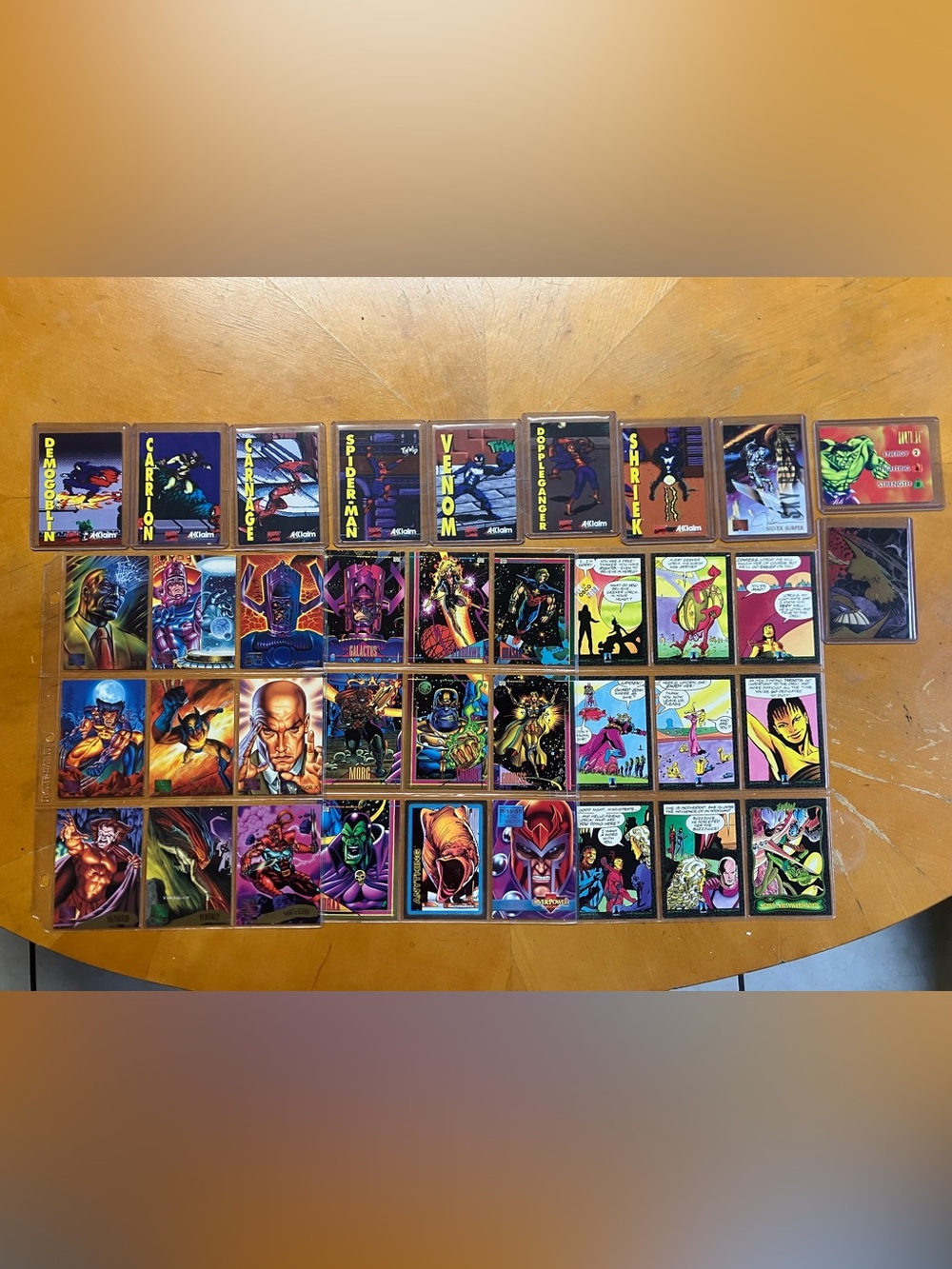 Vintage 90s Marvel Trading Card Lot Maximum Carnage Promo